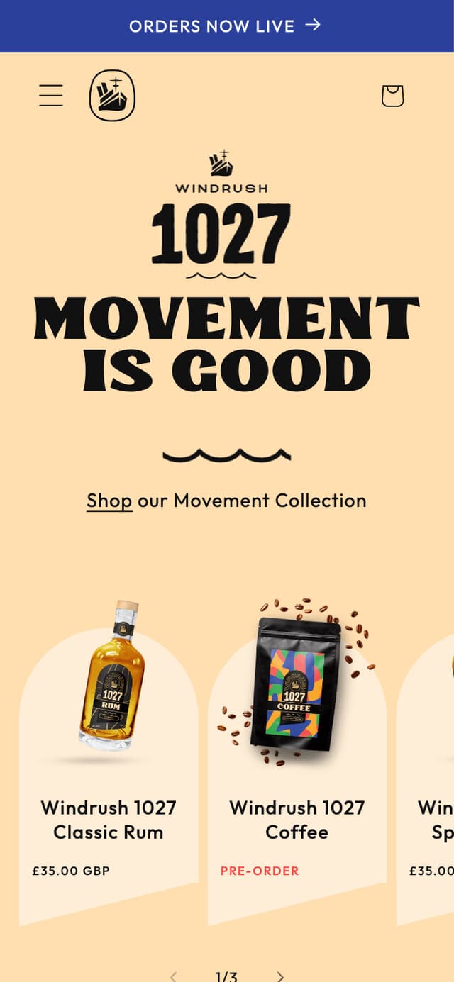 Windrush 1027 mobile view